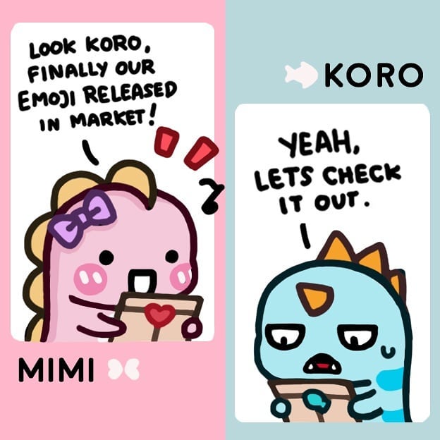 Koro and Mimi emoji now also sale in LINE store market⚡