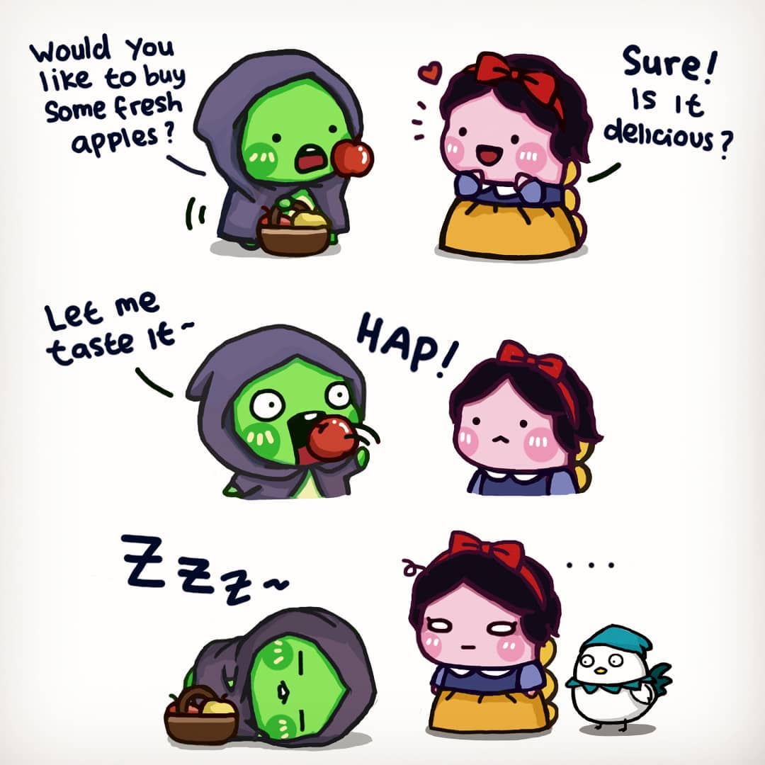 Im forgot that the apple was poisonus ~ hehehe🍎