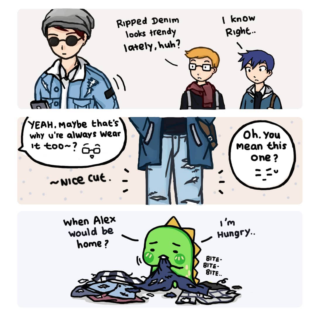 Do u also have ripped jeans in your closet too? Then could it...
